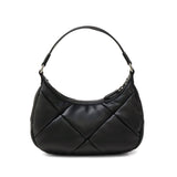 ヤーキ ハンドバッグ レディース 小さめ YAHKI バッグ 軽量 軽い ブランド コンパクト ミニ 上品 大人 おしゃれ かわいい シンプル キルティング ハーフムーン フェイクレザー FAKE LEATHER HAND BAG YH-745