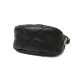 ヤーキ ハンドバッグ レディース 小さめ YAHKI バッグ 軽量 軽い ブランド コンパクト ミニ 上品 大人 おしゃれ かわいい シンプル キルティング ハーフムーン フェイクレザー FAKE LEATHER HAND BAG YH-745