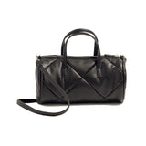 ヤーキ ボストンバッグ レディース かわいい 軽量 キルティング YAHKI バッグ ショルダーバッグ ブランド 小さめ ミニショルダー おしゃれ シンプル ロゴ ロール型 合皮 2WAY FAKE CROSSBODY BAG YH-746