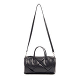 ヤーキ ボストンバッグ レディース かわいい 軽量 キルティング YAHKI バッグ ショルダーバッグ ブランド 小さめ ミニショルダー おしゃれ シンプル ロゴ ロール型 合皮 2WAY FAKE CROSSBODY BAG YH-746