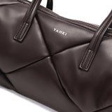 ヤーキ ボストンバッグ レディース かわいい 軽量 キルティング YAHKI バッグ ショルダーバッグ ブランド 小さめ ミニショルダー おしゃれ シンプル ロゴ ロール型 合皮 2WAY FAKE CROSSBODY BAG YH-746