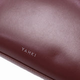 ヤーキ ハンドバッグ レディース YAHKI バッグ 軽量 小さめ コンパクト 革 レザー 肩掛け 手持ち ブランド 大人 上品 おしゃれ かわいい シンプル ボストン型 横長 横型 SOFT W FACE SHOULDER BAG YH-752