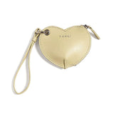 ヤーキ ポーチ レディース マルチケース 小さめ YAHKI ブランド おしゃれ 女性 ミニポーチ ストラップ付 革 ハート型 ハート かわいい レザー 床革 コインケース 小銭入れ 小物 可愛い SMOOTH MULTI CASE YH-640C