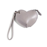 ヤーキ ポーチ レディース マルチケース 小さめ YAHKI ブランド おしゃれ 女性 ミニポーチ ストラップ付 革 ハート型 ハート かわいい レザー 床革 コインケース 小銭入れ 小物 可愛い SMOOTH MULTI CASE YH-640C