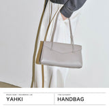 ヤーキ ハンドバッグ レディース かわいい YAHKI バッグ 軽量 軽い ブランド 小さめ トートドバッグ 革 レザー 床革 ミニバッグ 女性 横型 手持ち 肩掛け トート SOFT W FACE HAND BAG YH-787