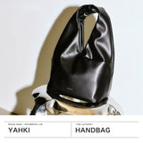 ヤーキ ハンドバッグ レディース サブバッグ YAHKI バッグ 軽量 軽い 小さめ ブランド ワンハンドル トートバッグ トート ミニバッグ おしゃれ 大人 手持ち FAKE LEATHER (S) SHOULDER BAG YH-795
