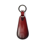 Yuhaku Shoe Horn Mobile yuhaku Shoe Horn Keychain Mobile Portable Carrying Compact Simple Stylish Brand Leather Genuine Leather Cowhide Leather Hand-dyed Portable Shoe Horn Shoe Bella Adult Luxury Elegant Men Made in Japan Foschia YFP282
