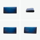 ユハク 長財布 メンズ 薄い ブランド yuhaku 本革 革 軽い 財布 折り財布 小銭入れあり カード 手染め グラデーション 大人 上品 牛革 おしゃれ かっこいい 高級 日本製 ギフト プレゼント Veratula YVP116