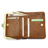 Folna Wallet FOLNA Bi -fold Wallet Nume Oil Shrink Wallet Gamaguchi Coin Purse Ladies Leather Genuine leather 2993666
