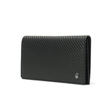 NEU Interesse Nein Telesse Wallet Long Wallet Men's Sasamachi Long Wallet Carbon Leather Leather Leather Leather GRAFITE Graphite 3040