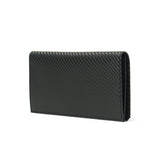 NEU Interesse Nein Telesse Wallet Long Wallet Men's Sasamachi Long Wallet Carbon Leather Leather Leather Leather GRAFITE Graphite 3040