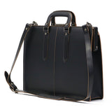 Aoki Bag Business Bag Complex Gardens Light 2way 얇은 마치 비즈니스 가방 남성용 가죽 가죽 검은 비즈니스 A4 3684