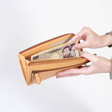 Albero Albero Nature Nature L -shaped Zye -shaped Fastener Long Wallet 5321