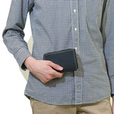 Neldo Bi -fold Wallet NELD PUEBRO Middle round wallet with coin purse box -type coin purse Men's ladies leather leather pueblo an150