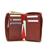 Neldo Bi -fold Wallet NELD PUEBRO Middle round wallet with coin purse box -type coin purse Men's ladies leather leather pueblo an150