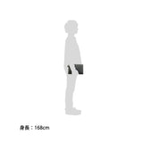 Aoki Bag Bag Complex Gardens 두 번째 가방 남자 죽은 클러치 백 가죽 진짜 검은 비즈니스 핸들 3680