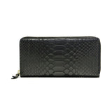 NELD NELDE HEBI SNAKE ROUND FASTNER LONG WALLET AW105