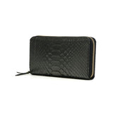 NELD NELDE HEBI SNAKE ROUND FASTNER LONG WALLET AW105
