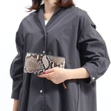 NELD NELDE HEBI SNAKE ROUND FASTNER LONG WALLET AW105