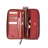 NELD NELDE HEBI SNAKE ROUND FASTNER LONG WALLET AW105