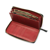 NELD NELDE HEBI SNAKE ROUND FASTNER LONG WALLET AW105