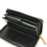 NELD NELDE HEBI SNAKE ROUND FASTNER LONG WALLET AW105