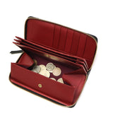 NELD NELDE HEBI SNAKE ROUND FASTNER LONG WALLET AW105