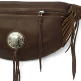 Red Moon Waist Bag REDMOON Bag Body Bag Men Ladies Leather Cowhide RM-MOS