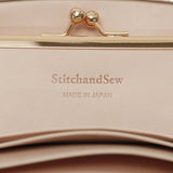 Stitch and Saw Wallet StitchhanDSEW Ladies Gamaguchi Wallet Genuine Wallet Genuine Leather Dirty Dirty Japan Made in Japan Stitch and Saw CLW200