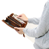 Solatina Long Wallet Solatina Genuine Leather Round Fastener Brand Men's Ladies SW-60050