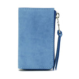 Buggy Port Key Case Pelabuhan Pelabuhan Pound Pusingan Koi Indigo Dye Smooth Leather Leather Leather Leather Lelaki Koi Koi Koi Koi Zys-093