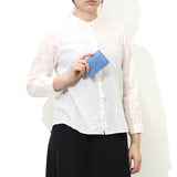 Pemegang Kad Perniagaan Kad Buggy Port Pelabuhan Koi Indigo Dyigo Leather Leather Leather Leather Lelaki Perniagaan Ladies Koi Koi Koi Koi Zys-094