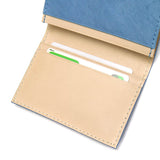 Pemegang Kad Perniagaan Kad Buggy Port Pelabuhan Koi Indigo Dyigo Leather Leather Leather Leather Lelaki Perniagaan Ladies Koi Koi Koi Koi Zys-094