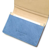 Pemegang Kad Perniagaan Kad Buggy Port Pelabuhan Koi Indigo Dyigo Leather Leather Leather Leather Lelaki Perniagaan Ladies Koi Koi Koi Koi Zys-094