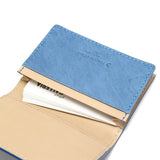 Pemegang Kad Perniagaan Kad Buggy Port Pelabuhan Koi Indigo Dyigo Leather Leather Leather Leather Lelaki Perniagaan Ladies Koi Koi Koi Koi Zys-094