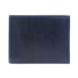 Buggy Port Wallet Port Port Bi-Fold Wallet Koi Indigo Dye Smooth Leather Leather Leather Kotak Jenis Koin Dompet Lelaki Lelaki Koi Koi Koi Zys-098