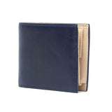 Buggy Port Wallet Port Port Bi-Fold Wallet Koi Indigo Dye Smooth Leather Leather Leather Kotak Jenis Koin Dompet Lelaki Lelaki Koi Koi Koi Zys-098