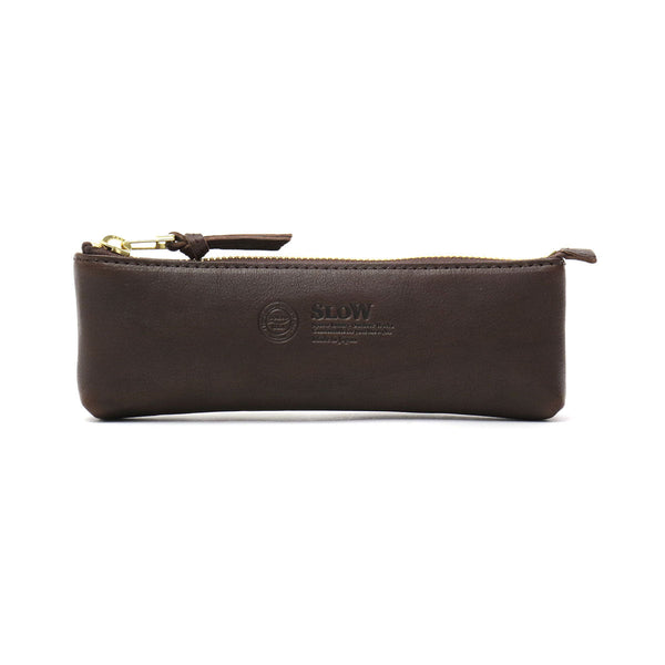 Slow down SLOW rubono Board note pen case pencil case mens womens leather 300S19C