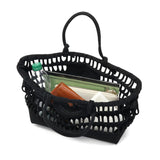 Beauty Full People Tote Bag KONBU KNIT SHOPPING BUSKET BAG 611949