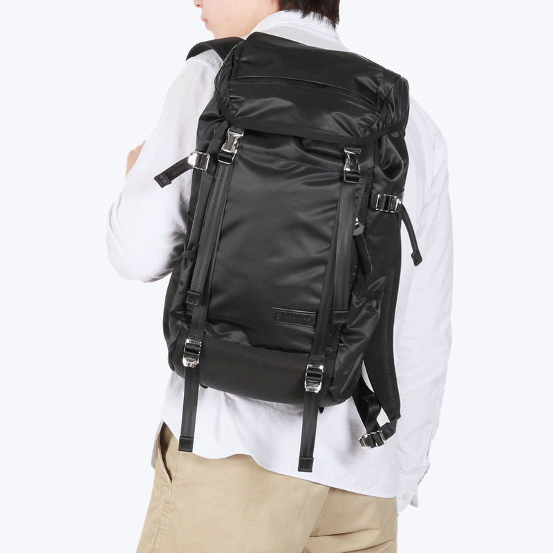 [Peniaga biasa] Karya Backpack Backpack Backpack Jenama Gaya Kapasiti Besar Perniagaan Berkelanjutan Pernikahan Ringan Rightweight B4 Made in Japan Lightning Flap Backpack 02110-V2