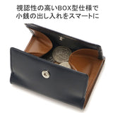 [Regular dealer] Masterpiece Wallet Men's Ladies Wallet Master-Piece Mold Wallet Brand Compact Leather Leather Leather Leather Black Mini Wallet Card Insert BOX Type Coin purse 30s Made in Japan NOTCH 223053