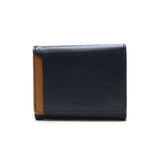 [Regular dealer] Masterpiece Wallet Men's Ladies Wallet Master-Piece Mold Wallet Brand Compact Leather Leather Leather Leather Black Mini Wallet Card Insert BOX Type Coin purse 30s Made in Japan NOTCH 223053