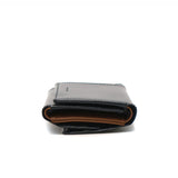 [Regular dealer] Masterpiece Wallet Men's Ladies Wallet Master-Piece Mold Wallet Brand Compact Leather Leather Leather Leather Black Mini Wallet Card Insert BOX Type Coin purse 30s Made in Japan NOTCH 223053