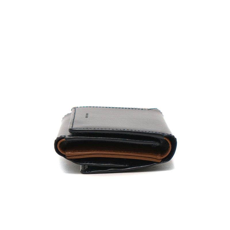 [Regular dealer] Masterpiece Wallet Men's Ladies Wallet Master-Piece Mold Wallet Brand Compact Leather Leather Leather Leather Black Mini Wallet Card Insert BOX Type Coin purse 30s Made in Japan NOTCH 223053