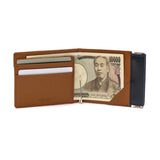 [Regular dealer] Masterpiece Money Clip Wallet Men's Ladies Brand MASTER-PIECE Bi-fold Wallet Genuine leather Black Compact Card Lightweight Japanese made Notch 223058