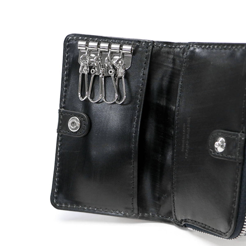 [常規經銷商] MASTER PICES KEY CASE掌握Bridle Coin Coin Purse Leather Card薄迷你緊湊型Bridle皮​​革製造的日本男士女士04235