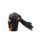 [Regular dealer] Masterpiece Body Bag Men Genuine Leather Beautiful MASTER-PIECE Waist Bag Brand Leather Small Limited Light Light Light Light Japanese-made Nylon Nylon Adult Horizontal EXPLORER 43454