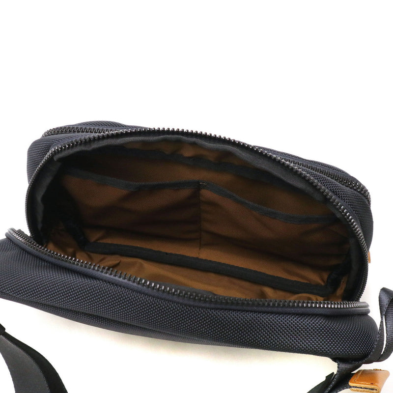 [Regular dealer] Masterpiece Body Bag Men Genuine Leather Beautiful MASTER-PIECE Waist Bag Brand Leather Small Limited Light Light Light Light Japanese-made Nylon Nylon Adult Horizontal EXPLORER 43454