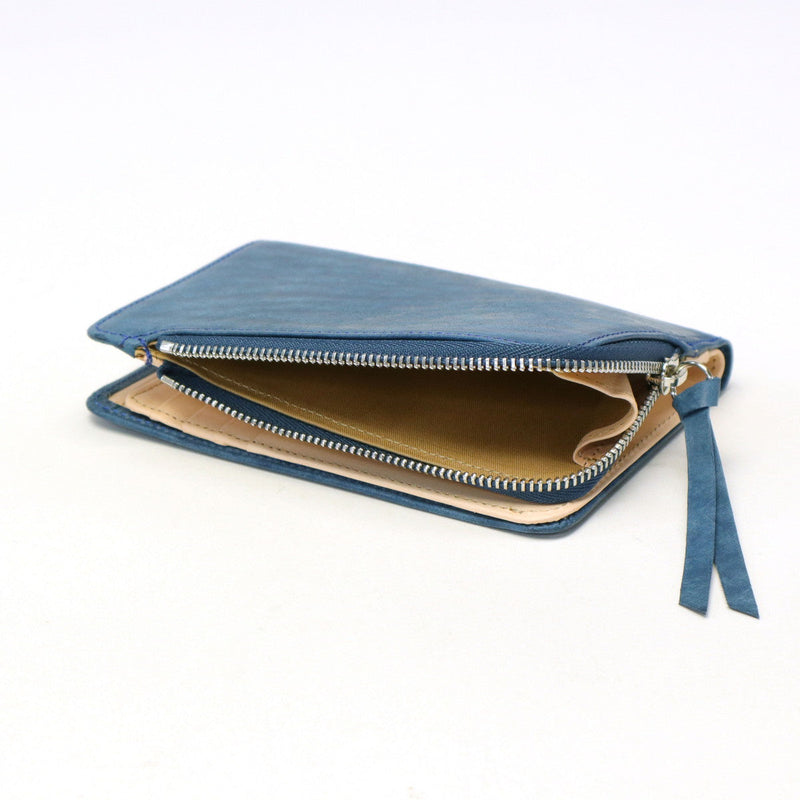 [Peniaga biasa] Karya Bi-Fold Wallet Jenama Lelaki Wanita Kulit Kulit Kulit Kulit Wanita Dengan Dompet Squin Master-Piece Bi-Fold Kulit Kulit Tulen Koin Lightweight Rough Rough Made in Japan 223421