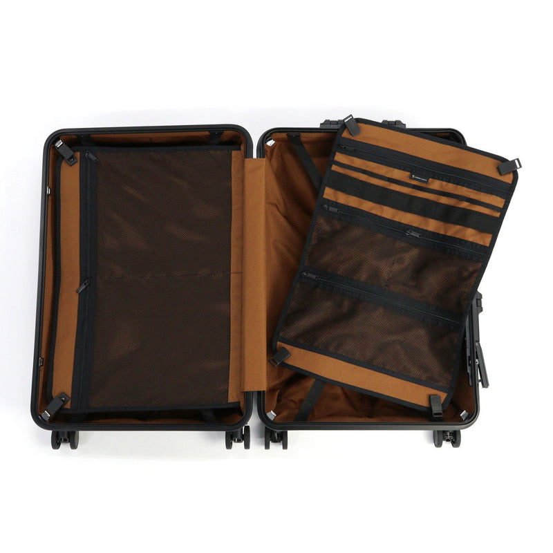 Master Piece Suit Case M Size M Master Piece Case Large Frame Type Stopper 75L Large capacity TSA TS Lock Travel Fashionable Simple Durable Black Durable Polycarbonate 505003